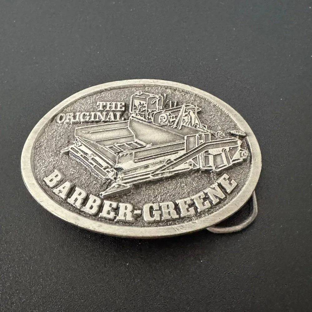 Vintage‎ Barber Greene Model 879 Asphalt Paver Belt Buckle The Original